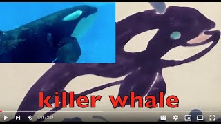 ANIMAL DRAWINGS &amp; COLORING by CHILDREN (killer whale, puppy, &amp; more) plus REAL ANIMALS &amp; SOUNDS