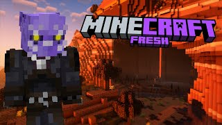 🟣Выживаем на сборке майнкрафт FreshCraft  - стрим #1