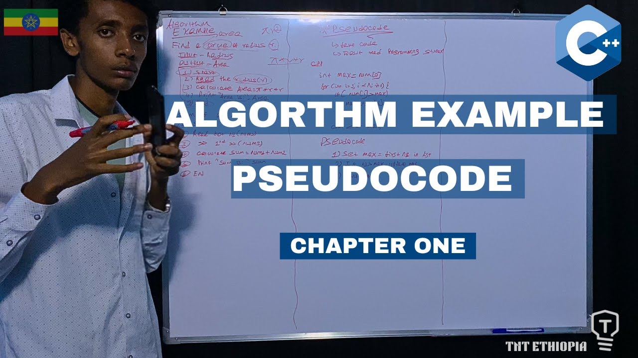 Algorithm Example and Pseudocode | C++ Chapter One | C++ በአማርኛ | ክፍል 3 ...