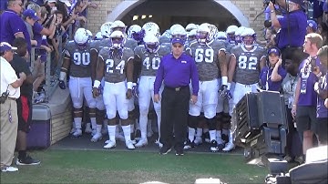 TCU ENTERS THE FIELD BEFORE IOWA STATE GAME 9/17/2016