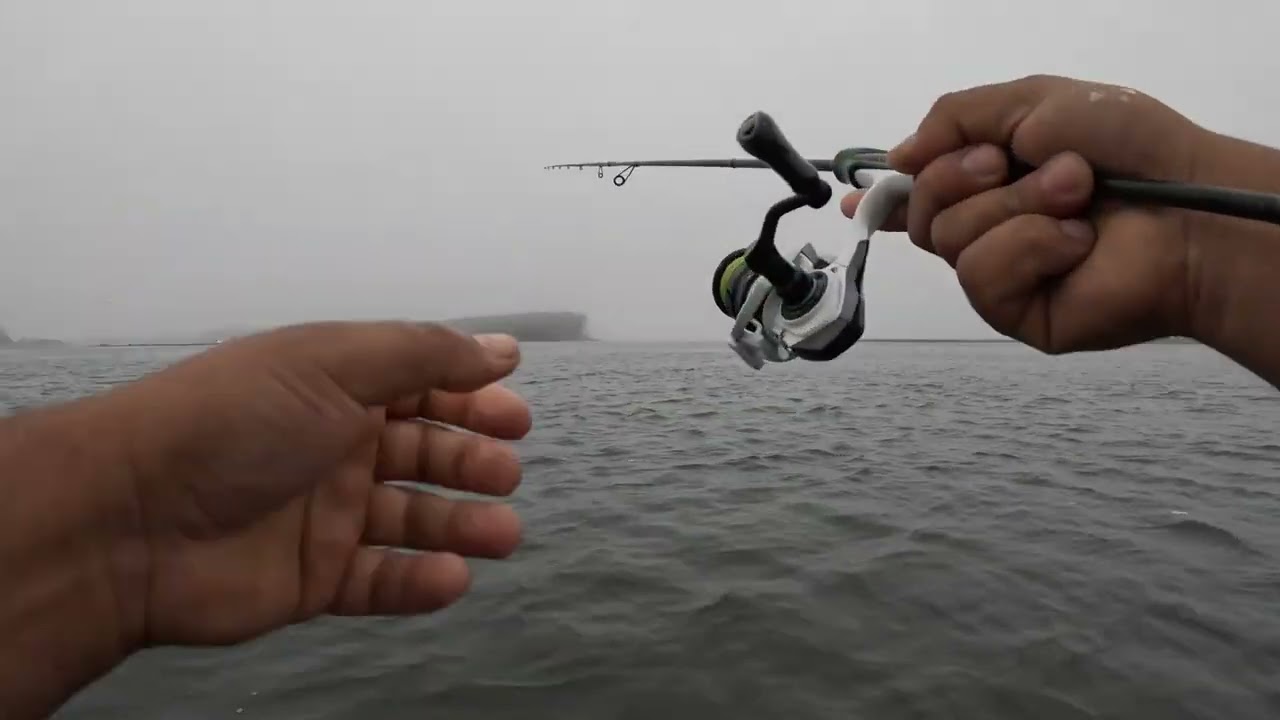 Pescando Pejerrey con señuelos de aliexpress en Puerto Saavedra 