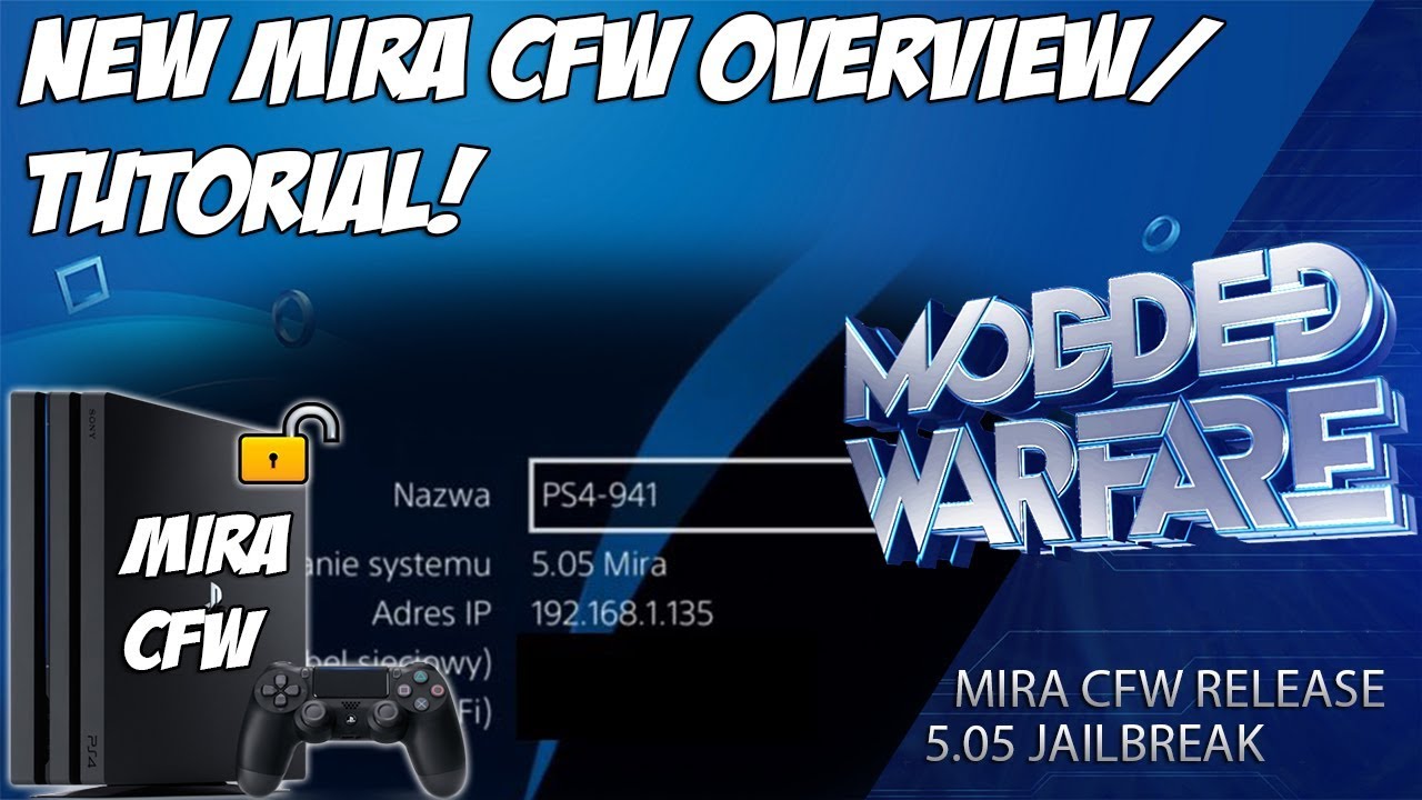 overflade røgelse rangle PS4 Mira CFW Release (Overview + Tutorial) - YouTube