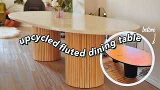 DIY Fluted Pillar Table - Upcycled Furniture Flip