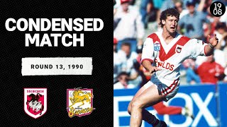St George Dragons v Brisbane Broncos | Round 13, 1990 | Condensed Match | NRL