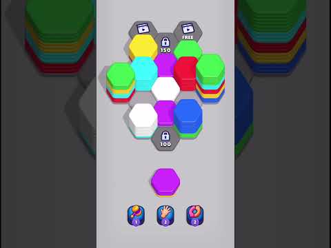 Hexa Sort 3D Puzzle Game #hexasort #shorts