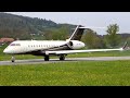 Bombardier global express flexjet 9h94fx takeoff in bern