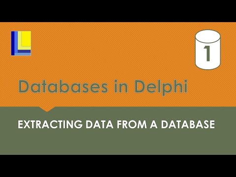 Databases in Delphi - Extracting data from a database table