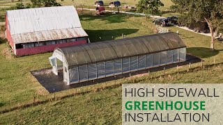 How to build a Grower's Solution High Sidewall Greenhouse Kit - Living Traditions Homestead Install
