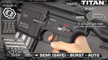 TITAN drop-in: Innovative fire selector mode SEMI [SAFE] - BURST - AUTO