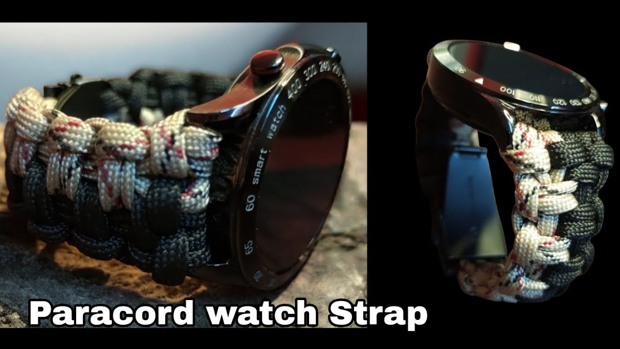 Paracord Watch Strap | Hitch knot Double Bar|  How to make