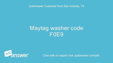 Code F0E9. Maytag and 1 month. Few mins and moved the