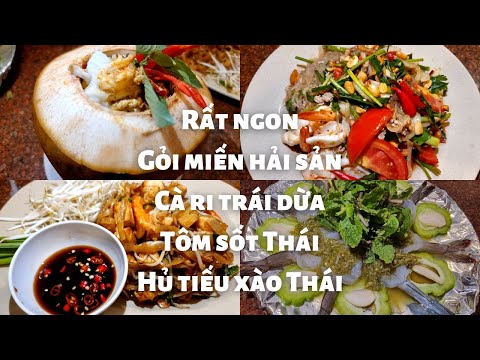Video Rất ngon Hủ tiếu xào Thái Lan, Tôm sốt Thái, Gỏi miến... - youtube