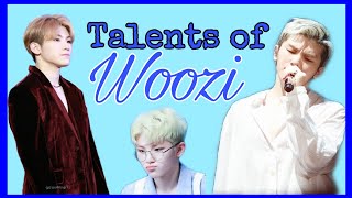 a compilation of Woozi's Unexpected talents