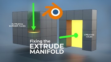 How to fix the Extrude Manifold feature in Blender