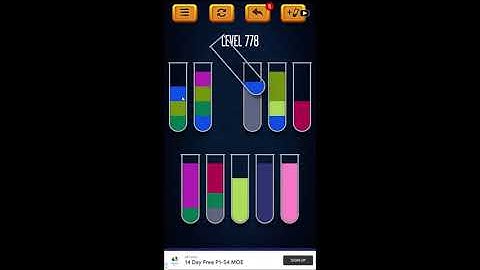 Water Sort Puzzle - Color Liquid Sorting Game Level 778 Solution