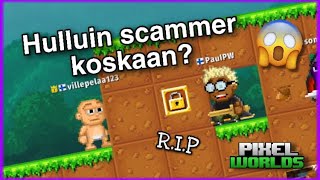 HUONOIN SCAMMER IKINÄ! 😂 Pixel Worlds Suomi