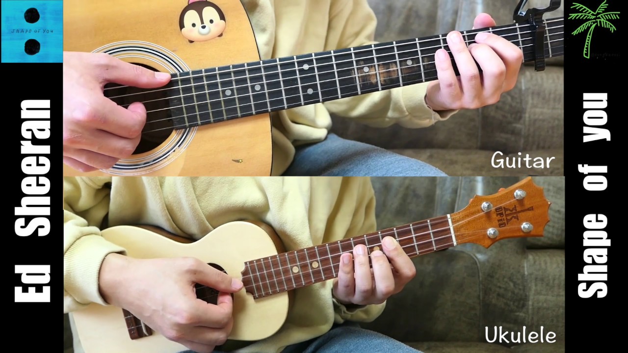 comparison of guitar and ukulele 기타와 우쿨렐레 비교 YouTube