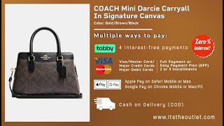 COACH®  Mini Darcie Carryall In Signature Canvas