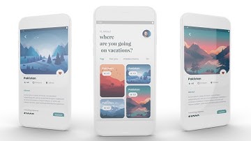 Flutter travelling mobile app UI design speed code