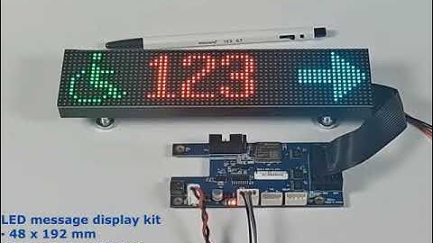 Industrial LED text message display sign board by RS232/TTL Ethernet RS485 LMD-KIT-P3-1R4C-E