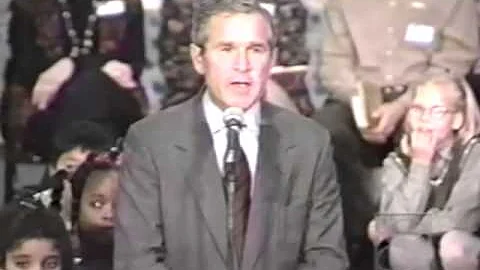 Jenna Winzenburg with President Bush in 2000