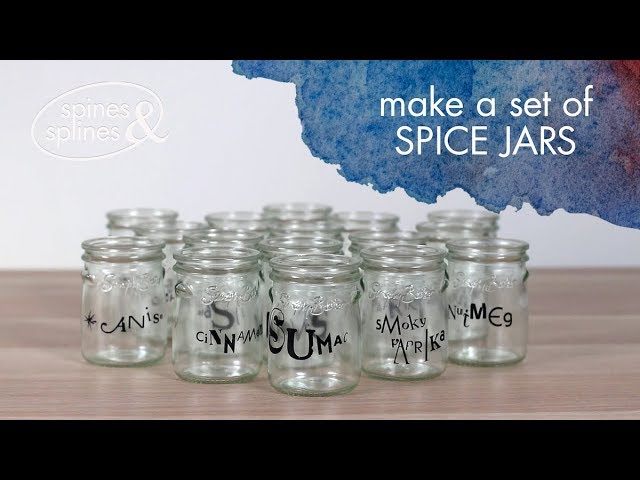 Moving Spices into Matching Glass Jars - How to do it on a budget!