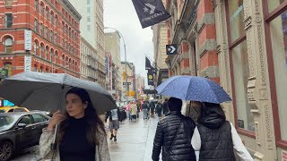 NYC Friday Afternoon Rain Walk : Chinatown to Flatiron District | October 2023