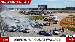 OMG! Chaos at Talladega! Drivers FURIOUS at Bubba Wallace After Huge Crash!