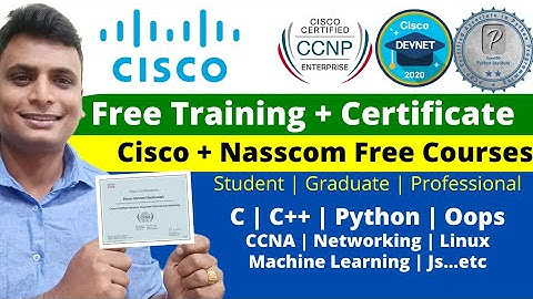 Cisco Nasscom Free Course With Certificate | Cyber Security | CCNA | Networking  | Python C++ Linux