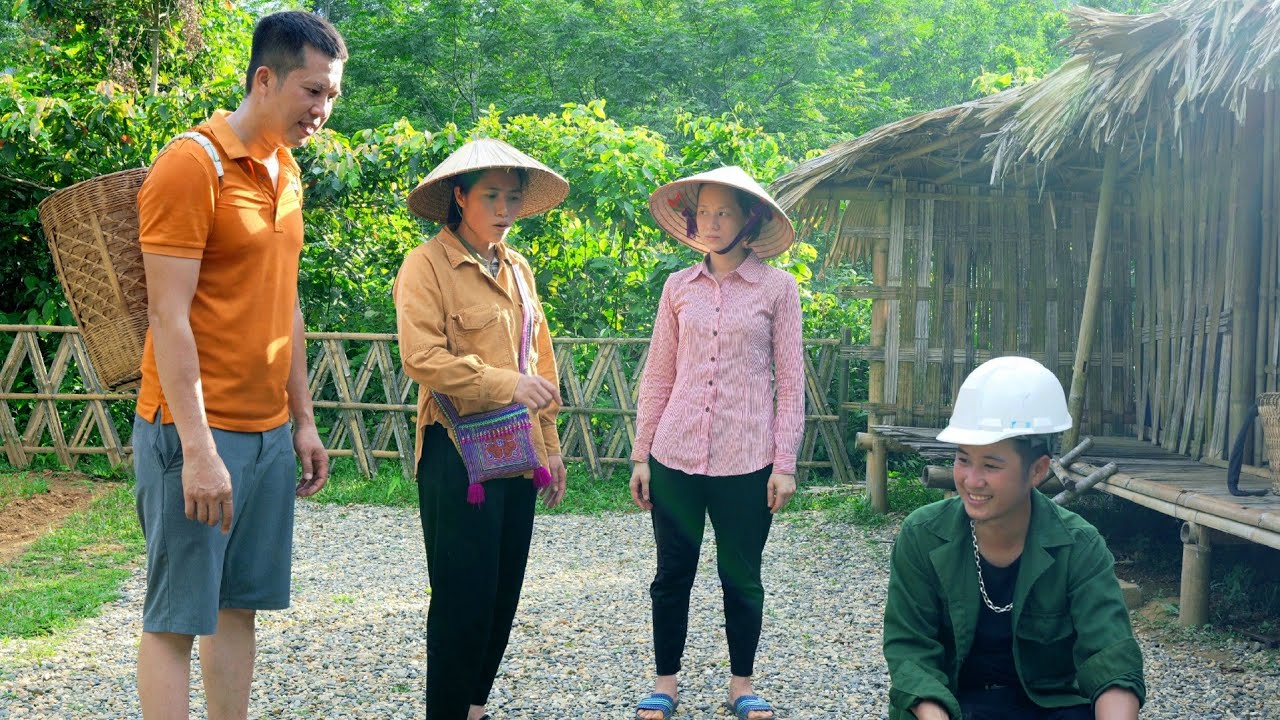 My husband returned with a gift from the kind woman.