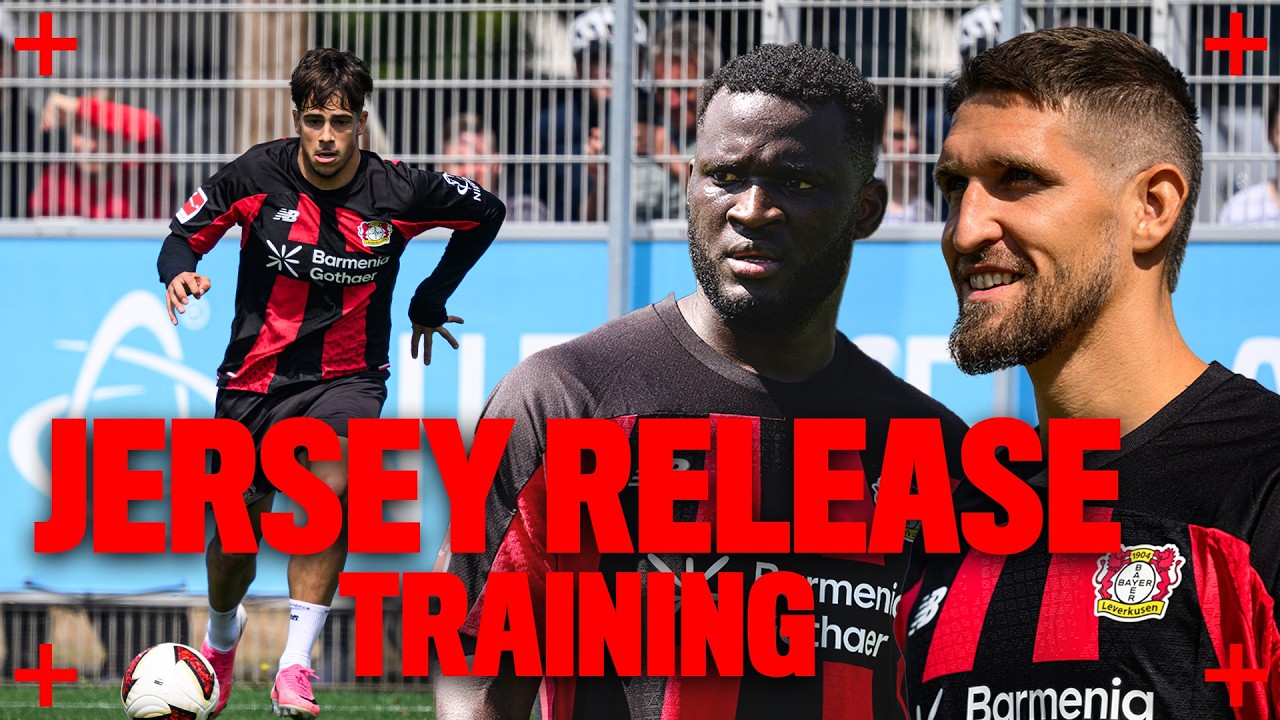 Training in front of fans: Victor Boniface & Co unveil the new home kit