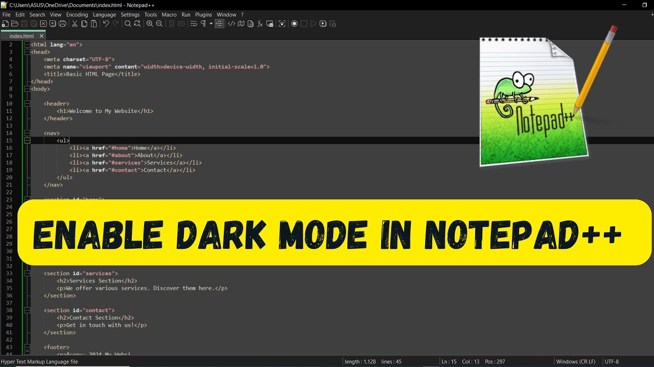 Enable Dark Mode in Notepad++ – Step-by-Step Tutorial - YouTube
