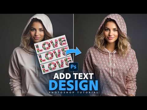 Add text design in Photoshop - YouTube