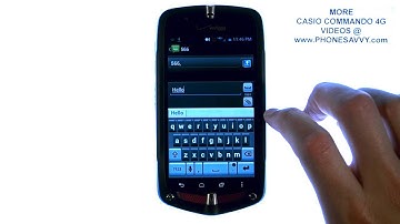 Casio Commando 4G - How Do I Send A Picture Message