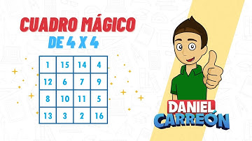 CUADRO MÁGICO DE 4 X 4 Super facil, metodo sencillo.