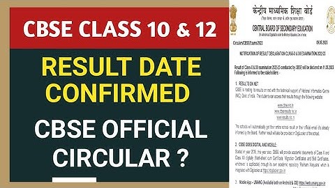 CLASS 10 & 12 RESULT DATE CONFIRMED BY CBSE | CBSE RESULT 2023