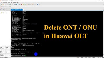 Delete ONT on Huawei OLT | Technical Hakim