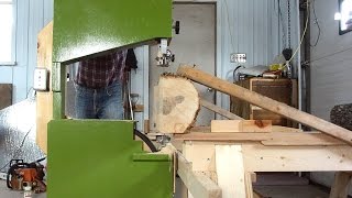Bandsaw-on-a-dolly sawmill improvements