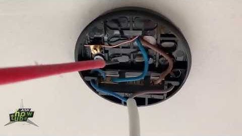 How to install a pendant light.