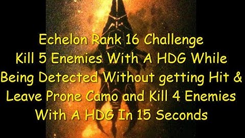Ghost Recon Breakpoint Echelon Rank 16 Both HDG Challenges 5 Kills Without Getting Hit & Prone Camo