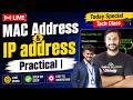 🔴 LIVE: MAC Address & IP Address Practical | Step-by-Step Demo | Kaashiv infotech Networking