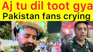 Sad Pakistani fans crying after huge lost against India in Asia Cup