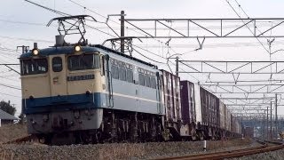 JR貨物 EF65-2119 貨物列車 (5087レ 原色 国鉄特急色)東海道 南荒尾信号場