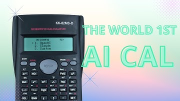 Just built the world’s first AI calculator with a built-in camera