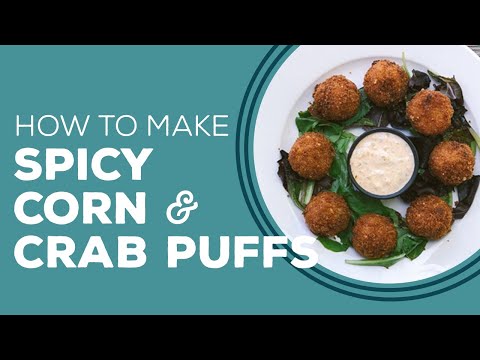 Spicy Corn & Crab Puffs - Blast from the Past