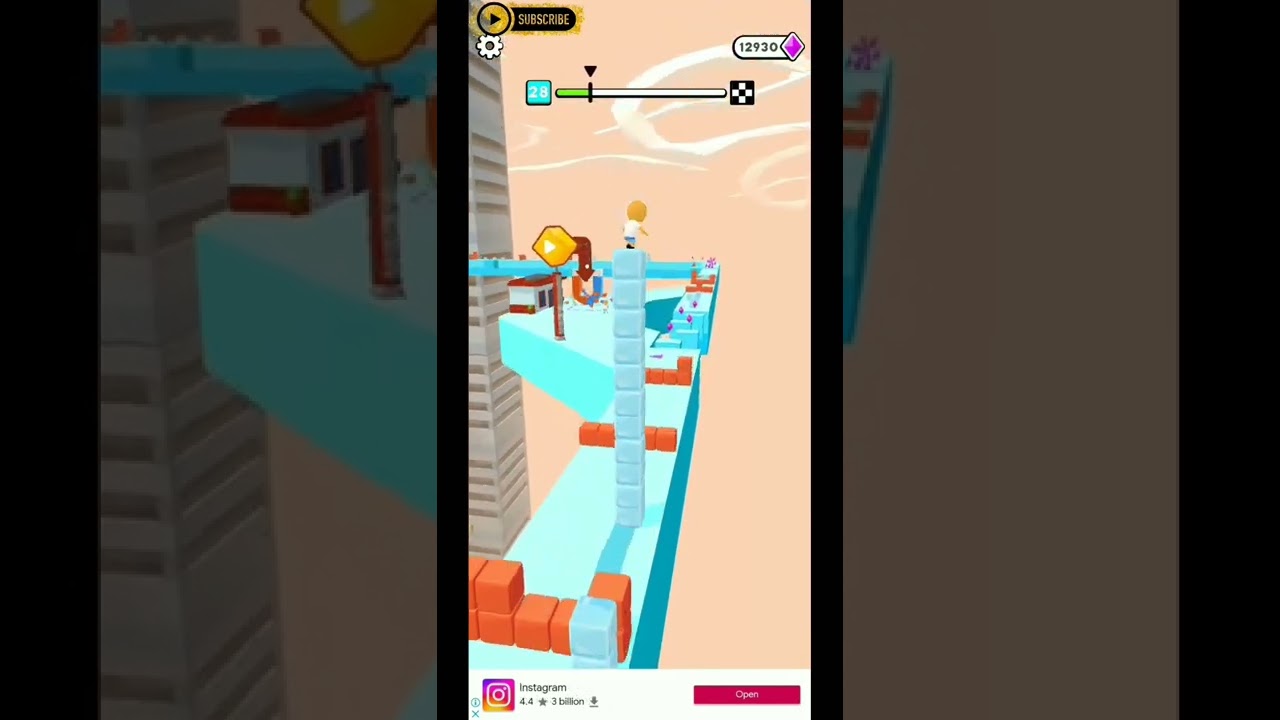 cube surfer new Gameplay 