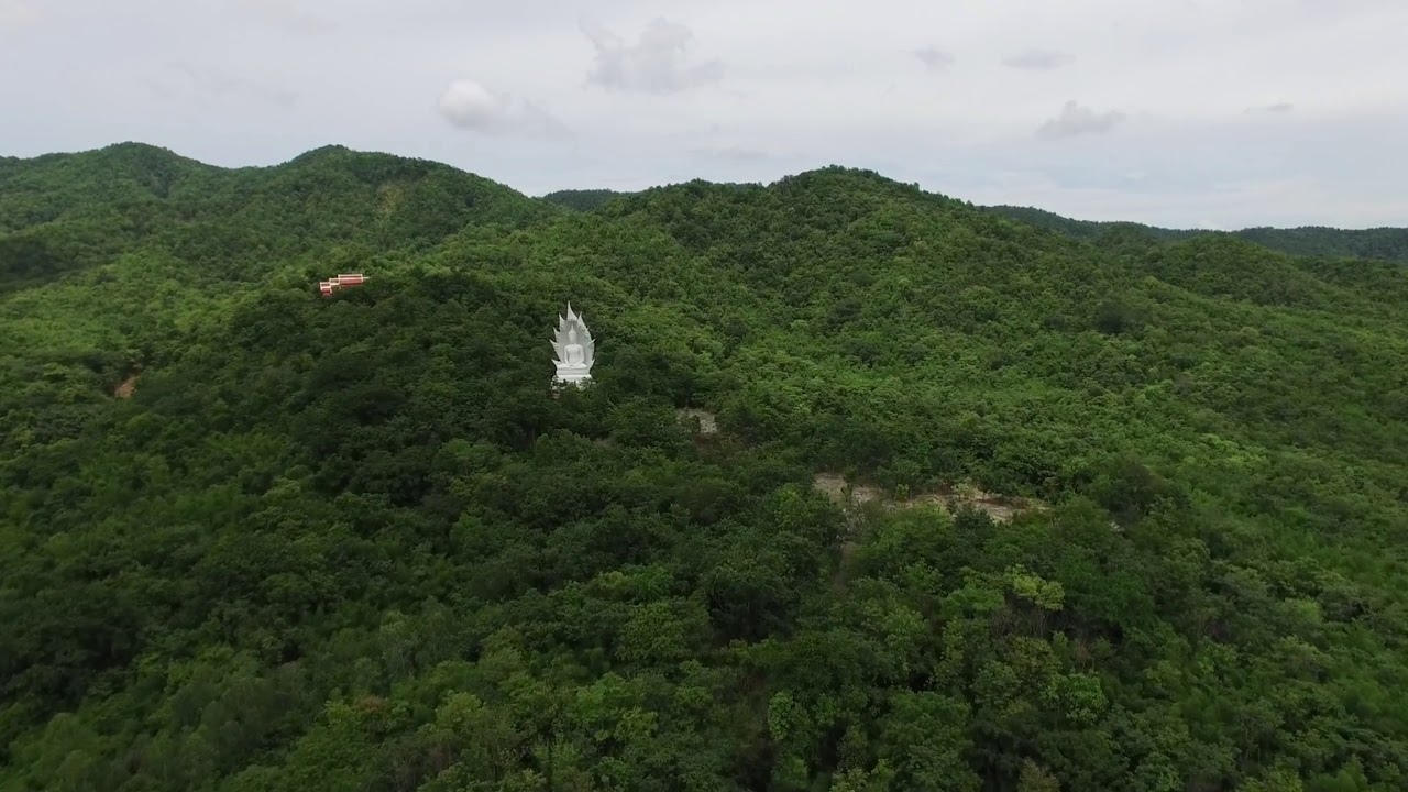 White Buddha | Aerial View | Drone Shot | Free To Use Video | Creative Common