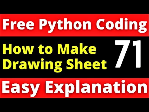 Making Drawing Sheet in Python   Coding for Kids