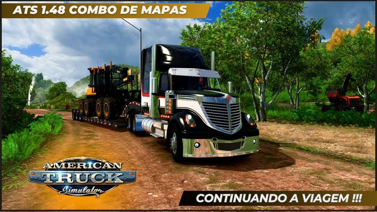 ATS 1.48 Combo de Mapas !!! Vamos continuar nossa viagem até a cidade ...