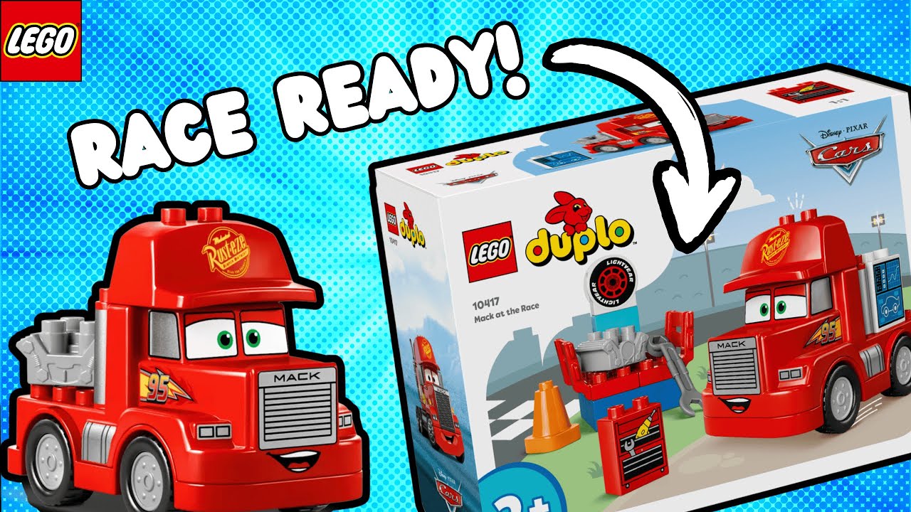 LEGO DUPLO Ep 50: Mack at the Race 10417 (unboxing & building)